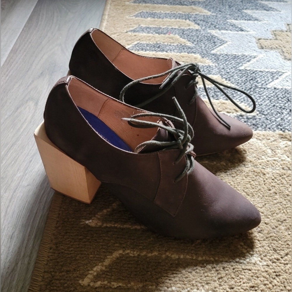 JEFFREY CAMPBELL x FREE PEOPLE wooden heeled shoes - Picture 3 of 9